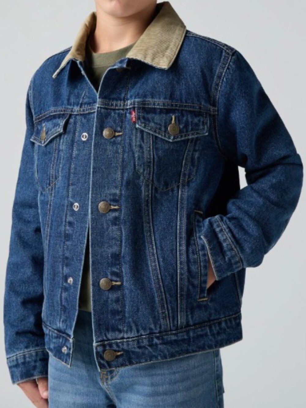 LEVI'S BOYS' QUILTED TRUCKER JACKET (LARGE 10-11 YRS)